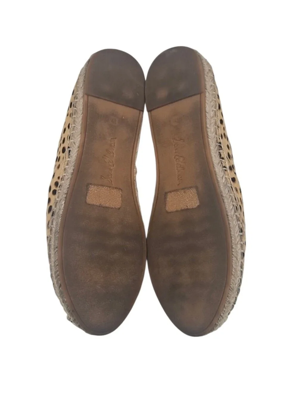Sam Eldeman Kesia Animal Print Slip-On Espadrilles Women's Shoes Tan Black 8.5